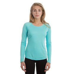 Damska koszulka Solar z długim rękawem do sublimacji - Water Blue
