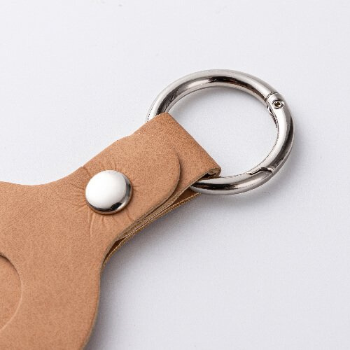 Brelok skórzany / etui na AirTag do sublimacji - brązowy