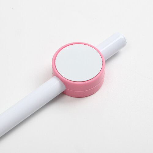 Silikonowa nakładka na słomkę Ø 0,8 / 1 cm do sublimacji - różowe kółko