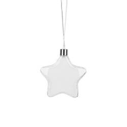 Bombka choinkowa - gwiazdka Ø 9 cm do sublimacji