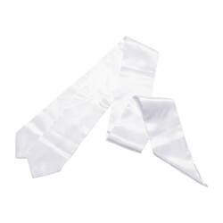 Biały krawat 182 x 10 cm do sublimacji