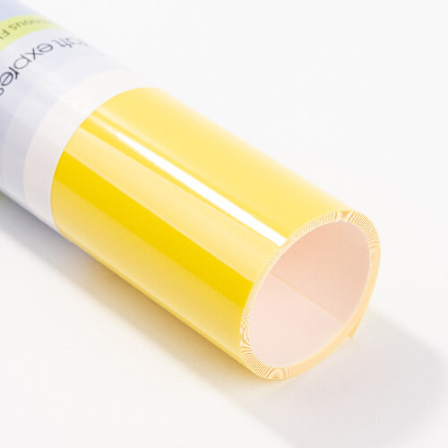 Luminescencyjna folia flex - żółta świecąca na zielono