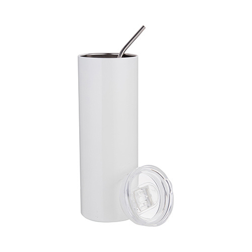 Kubek 600 ml ze słomką do sublimacji - biały