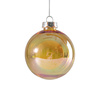 Plastikowa przezroczysta bombka na choinkę ∅ 8 do sublimacji - złota