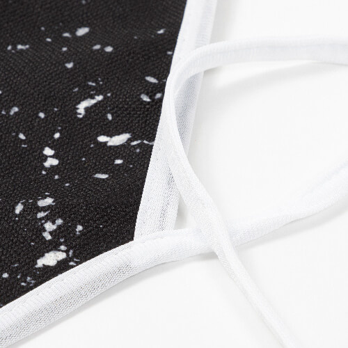 Fartuch lniany Bleached Starry Black do sublimacji