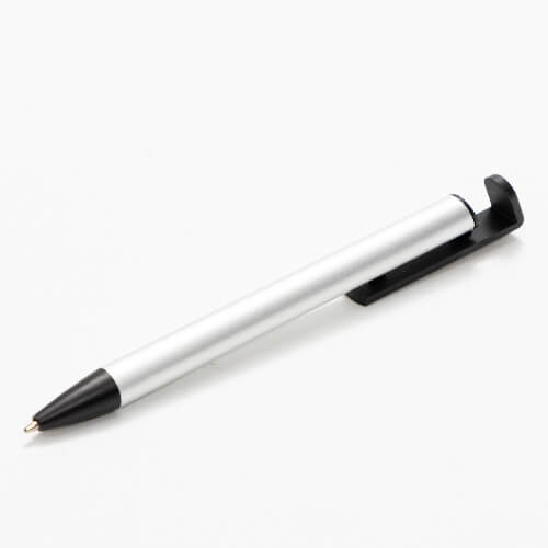 Długopis z uchwytem na smartphone do sublimacji - srebrny korpus