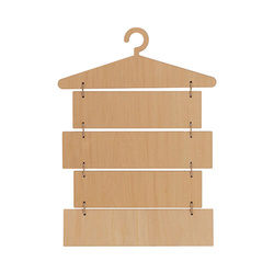 Pięć wiszących ramek ze sklejki do sublimacji - wieszak