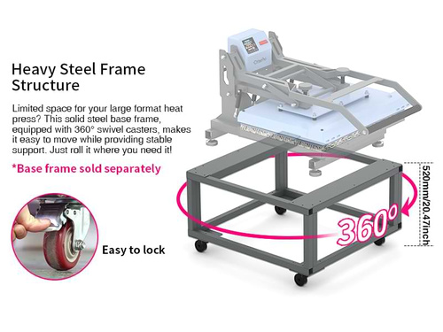 Prasa płaska 60 x 80 cm OtterPro z wysuwanym blatem