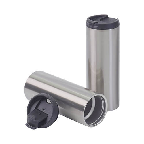 Kubek termiczny 410 ml do sublimacji - srebrny