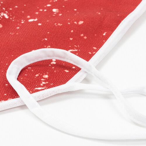 Fartuch lniany Bleached Starry Red do sublimacji