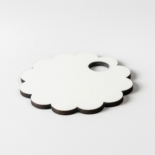 Plakietka imienna z płyty pilśniowej do kubka 480 / 600 / 540 / 750 ml do sublimacji - koło zębate