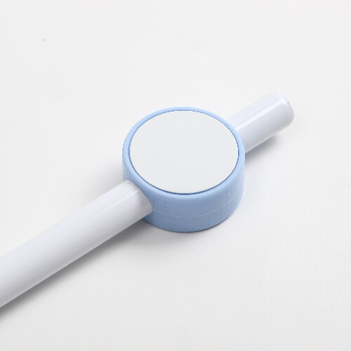 Silikonowa nakładka na słomkę Ø 0,8 / 1 cm do sublimacji - błękitne kółko