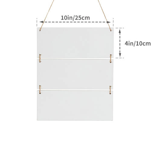 Trzy wiszące ramki z MDF-u do sublimacji