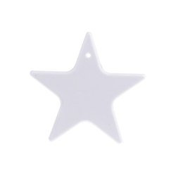 Zawieszka plastikowa luminescencyjna gwiazda Sublimacja Termotransfer