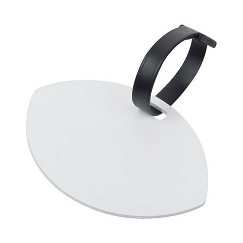 Plastikowa zawieszka na bagaż do sublimacji - owal