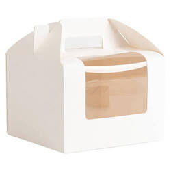 Opakowanie ozdobne z okienkiem do sublimacji - 15 x 15 x 16 cm