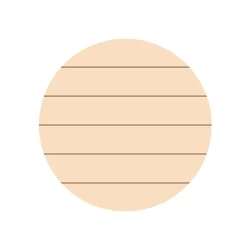 Okrągła ramka na zdjęcie ze sklejki, w paski, Ø 30,5 cm