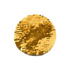 Dwukolorowe cekiny do sublimacji i aplikacji na tekstyliach - złote kółko Ø 10 cm