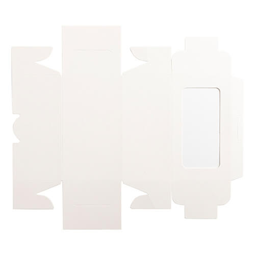 Opakowanie ozdobne z okienkiem na 2 bombki do sublimacji - 9 x 16 x 7,5 cm