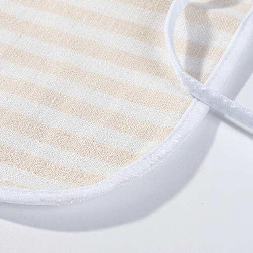 Płócienny fartuch kuchenny do sublimacji - kremowy w żółte paski