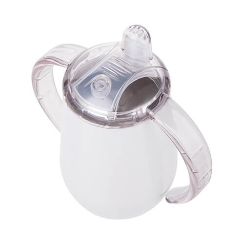 Kubek niekapek 300 ml ze stali nierdzewnej do sublimacji - biały