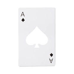 Otwieracz do butelek 5,5 x 8,5 cm do sublimacji - biały Poker