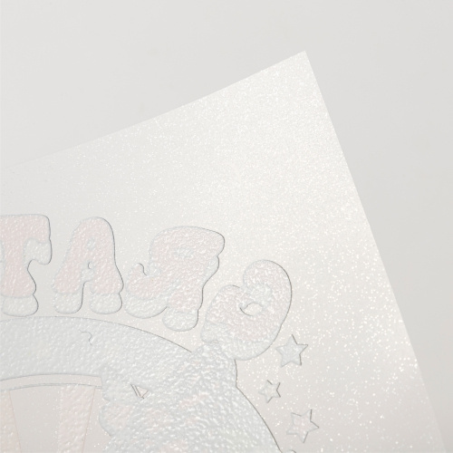 Folia brokatowa do druku OtterPro DTF A4 - 100 arkuszy - Silver