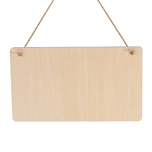 Prostokątna zawieszka na drzwi ze sklejki do sublimacji