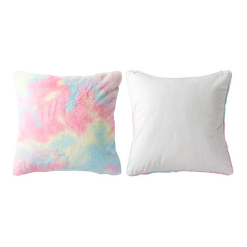 Kolorowa poszewka na poduszkę 45 x 45 cm z polaru i mikrofibry do sublimacji