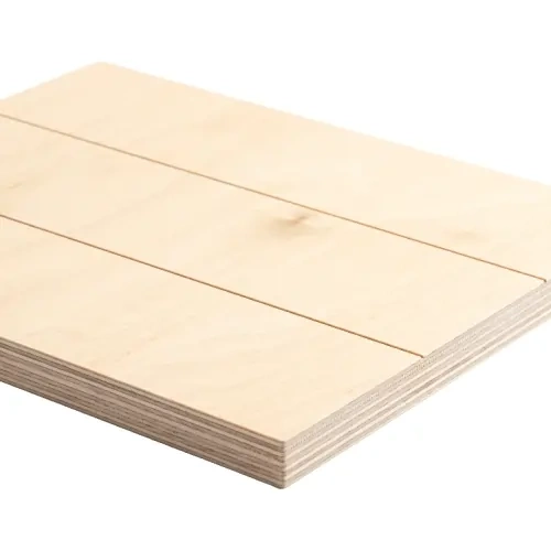 Prostokątna ramka na zdjęcie ze sklejki, w paski, 25 x 20 cm