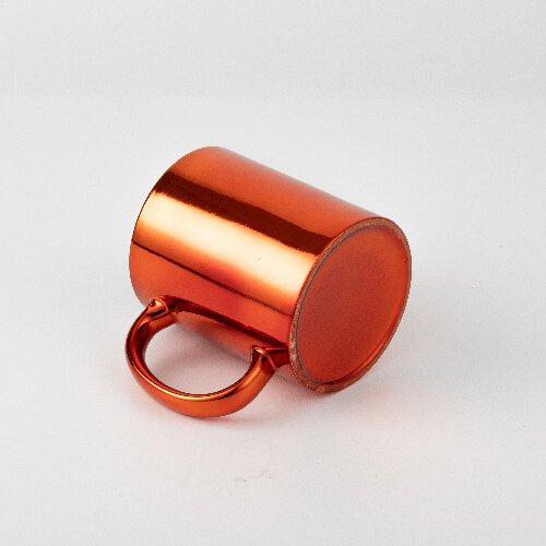 Kubek platerowany 330 ml do sublimacji - pomarańczowy