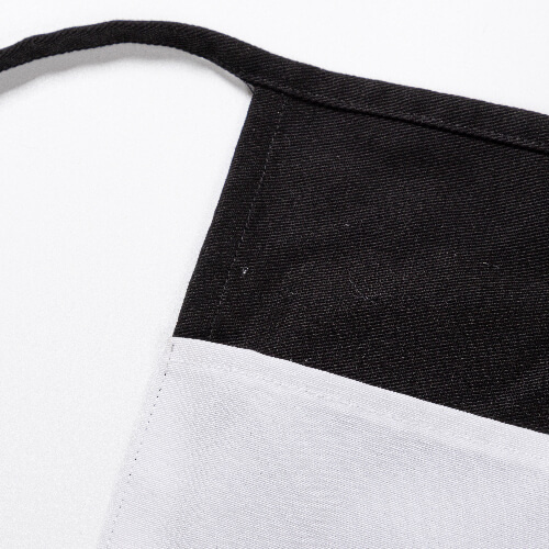 Czarna zapaska z trzema kieszeniami dla dorosłych do sublimacji