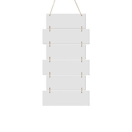 Sześć wiszących ramek z MDF-u do sublimacji