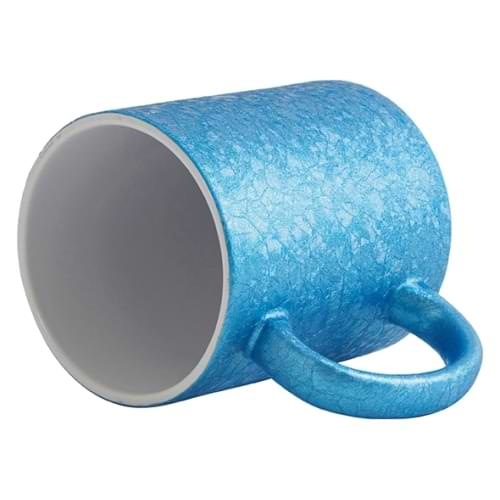 Kubek 325 ml z efektem spękanej powierzchni do sublimacji - niebieski