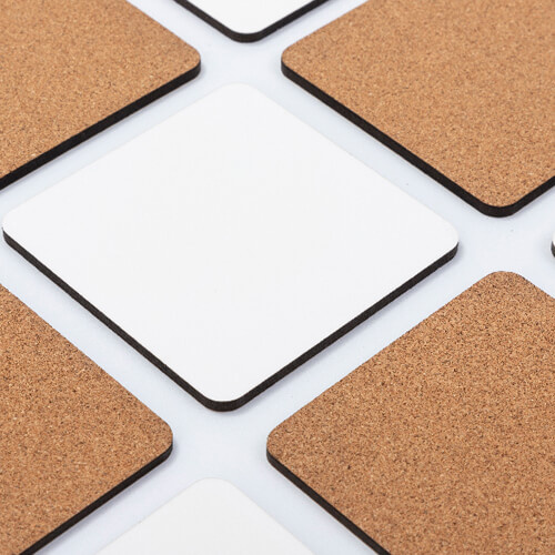 Kwadratowa podkładka pod kubek z MDF-u 9 x 9 cm do sublimacji