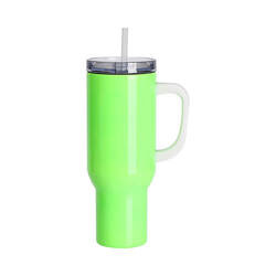 Kubek podróżny ze stali nierdzewnej 1200 ml do sublimacji - zielony neon