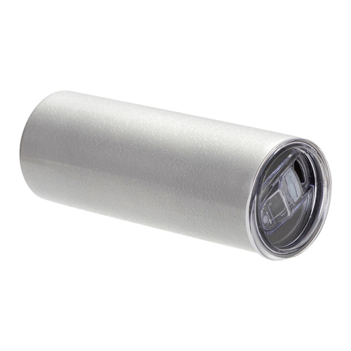 Kubek 600 ml z efektem spękanej powierzchni do sublimacji - srebrny