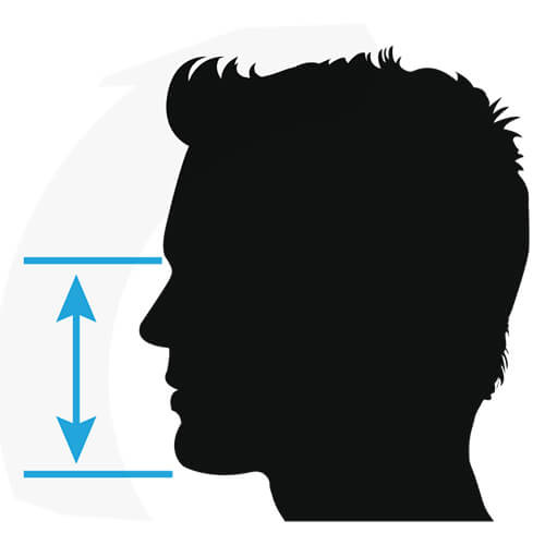 Maseczka Vapor z czarną lamówką do sublimacji