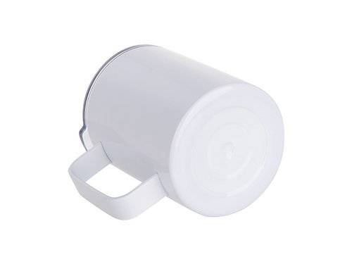 Kubek metalowy 300 ml do kawy do sublimacji - biały