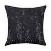 Poszewka lniana 40 x 40 cm Bleached Starry Black do sublimacji