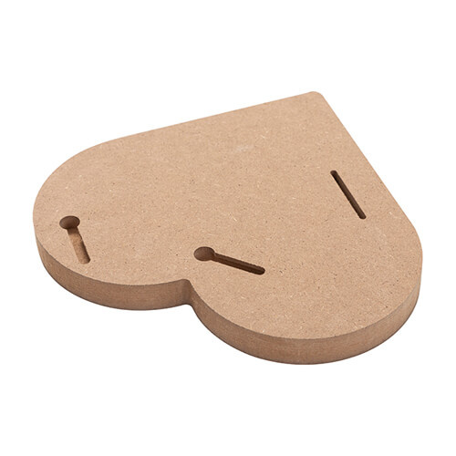 Ramka na zdjęcie - serce z MDF-u do sublimacji - 15,2 x 15,2 cm