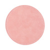 Skórzana okrągła podkładka pod kubek do sublimacji - różowa