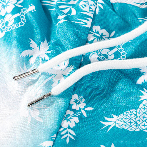 Męskie spodenki plażowe do sublimacji - palmy kokosowe