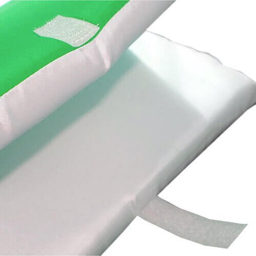 Dwukolorowa poszewka na siedzisko do sublimacji - zielona