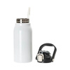 Butelka podróżna ze stali nierdzewnej 1300 ml z uchwytem - biała