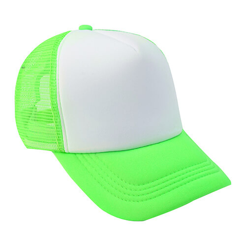 Czapka Trucker dla dorosłych do sublimacji - neonowa zielona