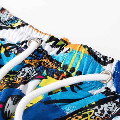 Męskie spodenki plażowe do sublimacji - deskorolki