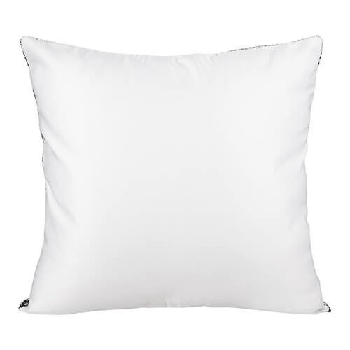 Poszewka 40 x 40 cm z dwukolorowymi cekinami do sublimacji - czarna
