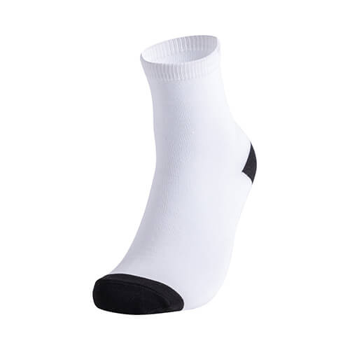 Skarpety 35 cm z czarnymi palcami i piętą do sublimacji