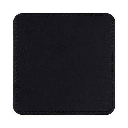 Skórzana kwadratowa podkładka pod kubek do sublimacji - zielona